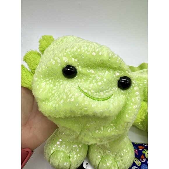 Build A Bear Axolotl Axoglowtl Halloween Glow In Dark Plush & Sleeper Unstuffed - Picture 2 of 6